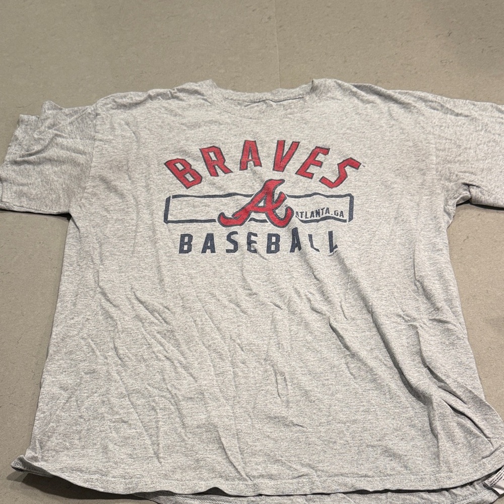 Gray Braves Baseball T-Shirt